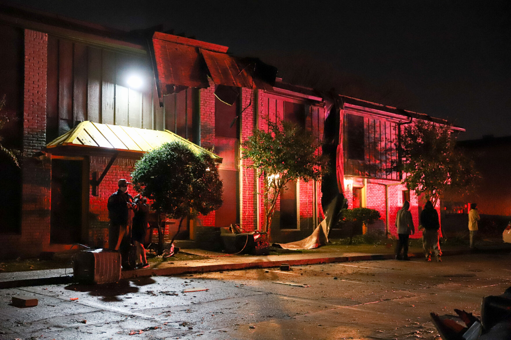 Photos: EF2 tornado in Arlington leaves roof damage, collapsed buildings in its wake